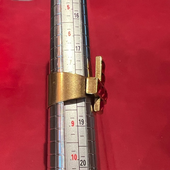 ALEX and ANI Crystal Cross Cocktail Ring - Picture 11 of 12